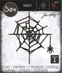 Sizzix Thinlits Stanze Set 2PK - Spider Web by Tim Holtz