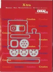 Crealies Stanze Zug Lokomotive
