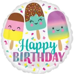 Happy Ice Cream Birthday Folienballon