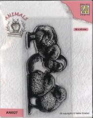 Nellies Choice Clearstamp - Chicks