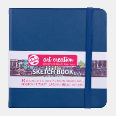 Talens Art Creation Sketch Book 12x12cm navy blue