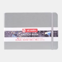 Talens Art Creation Sketch Book 21x14,8cm shiny silver