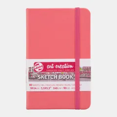 Talens Art Creation Sketch Book 9x14cm coral red
