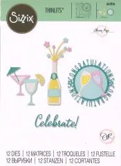 Sizzix Thinlits Stanze Set 12PK - Bottles & Glasses