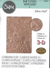 Sizzix 3-D Textured Impressions Embossing Folder - Vintage Buttons by Eileen Hull