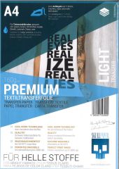 Premium Textiltransferfolie für helle Stoffe (Inkjet)