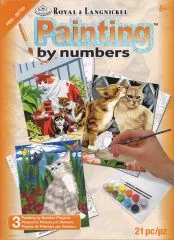 Malen nach Zahlen junior - Katzen Set mit 3 Bildern