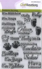 Clearstamps A6 - Texte Baby