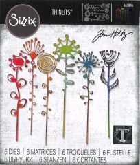 Sizzix Thinlits Die Set 6PK - Artsy Stems by Tim Holtz