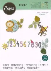 Sizzix Thinlits Stanze Set 11PK - Jungle Fun