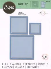 Sizzix Framelits Stanze Set 6PK - Square Frames