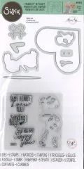 Sizzix Framelits Stanze Set 8PK w/5PK Stamps - Bunny Love