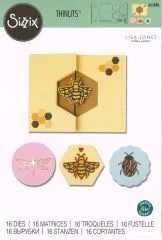 Sizzix Thinlits Stanze Set 16PK - Summer Spinner Card