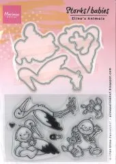 Marianne Design Stanzen und Silikonstempel - Storch und Baby