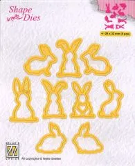Nellies Choice Shape Dies - Hasen 1