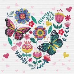 Ladybird Stickset (No-Count Kreuzstich) Love Garden 30,5cm x 30,5cm