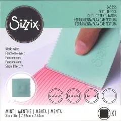 Sizzix Making Tool Texture Tool, 3 x 3, Mint