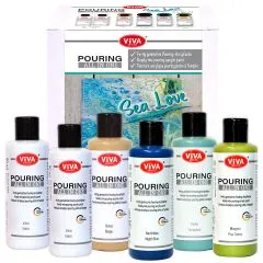 POURING ALL IN ONE - SET SEA LOVE, 6 X 90 ML