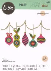 Sizzix Thinlits Stanze Set 18PK - Funky Baubles