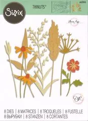 Sizzix Thinlits Stanze Set 8PK - Delicate Autumn Stems