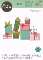 Sizzix Thinlits Stanze Set 21PK - Festive Gifts