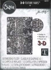 Sizzix 3-D Texture Fades Embossing Folder - Industrious by Tim Holtz