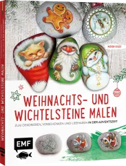 Weihnachts- und Wichtelsteine malen