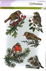 Clearstamps A5 - V�gel im Winter