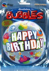 Bubbleballon Happy Birthday - Colourful cupcakes
