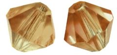 Swarovski Kristall-Schliffperlen 6mm 12St kupfergold (Restbestand)