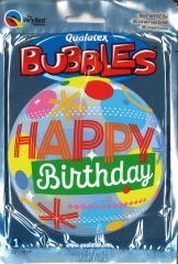 Bubbleballon Happy Birthday - Circles and Dots Stripes