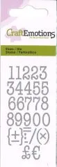 Craft Emotions Stanze Typewriter Zahlen 12mm