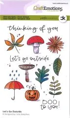 Craft Emotions Silikonstempel Lets go outside