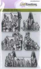 Craft Emotions Clearstamp A6 - Gr�ser Kr�uter
