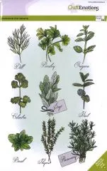 Craft Emotions Clearstamps A5 - Kr�uter