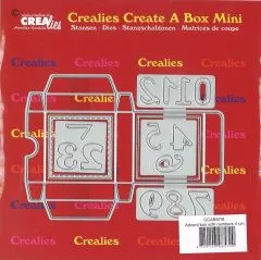 Crealies Stanze Create a box mini no. 18 - Adventsbox mit Zahlen