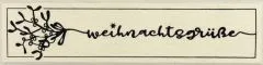 Stempel Weihnachtsgr��e