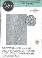 Sizzix Multi-Level Textured Impressions Embossing Folder - Moon Light