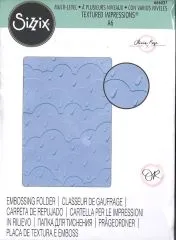 Sizzix Multi-Level Textured Impressions Embossing Folder - Rain Clouds