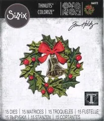 Sizzix Thinlits Stanze Set 15PK - Yuletide, Colorize by Tim Holtz