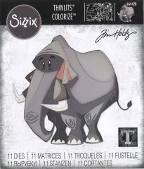 Sizzix Thinlits Stanze Set 11PK - Clarence, Colorize by Tim Holtz