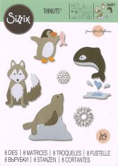 Sizzix Thinlits Stanze Set 8PK - Arctic Animals