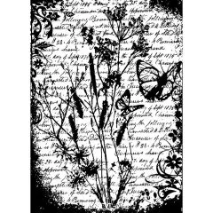 Tim Holtz Cling Stamp 2.5X3.5 - Flutter