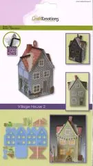 Pr�ge- und Stempel-Stanze Weihnachtsdorf - Haus 2