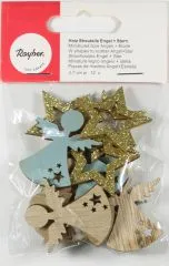 Holz Streuteile Engel + Stern