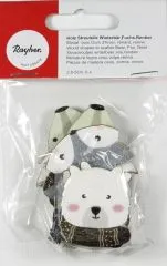 Holz Streuteile Winterb�r,Fuchs,Rentier