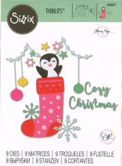 Sizzix Thinlits Stanze Set - Penguin Stocking by Olivia Rose