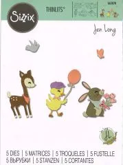 Sizzix Thinlits Stanze Set 5PK - Baby Animals