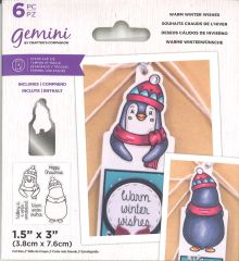 Gemini Stanze & Stempel - Pinguin-Schild