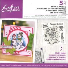 Cafters Companion Clearstamp - Snow is falling